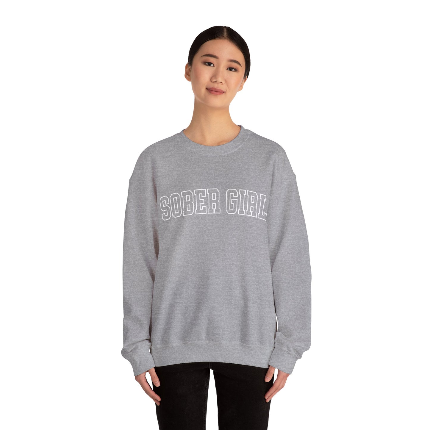 Sober Girl Varsity Crewneck Sweatshirt