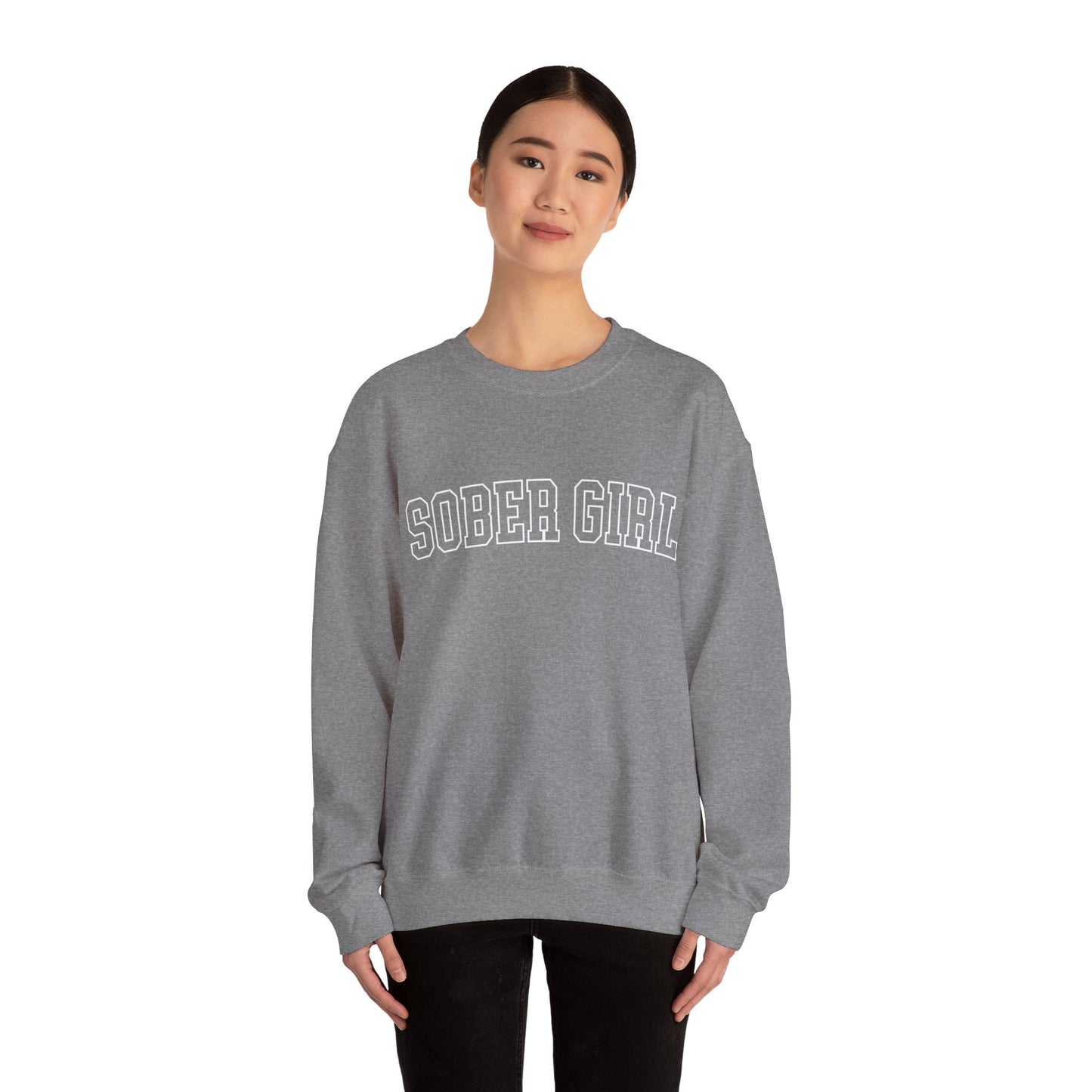 Sober Girl Varsity Crewneck Sweatshirt