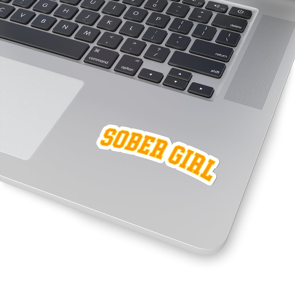 Sober Girl Varsity Sticker