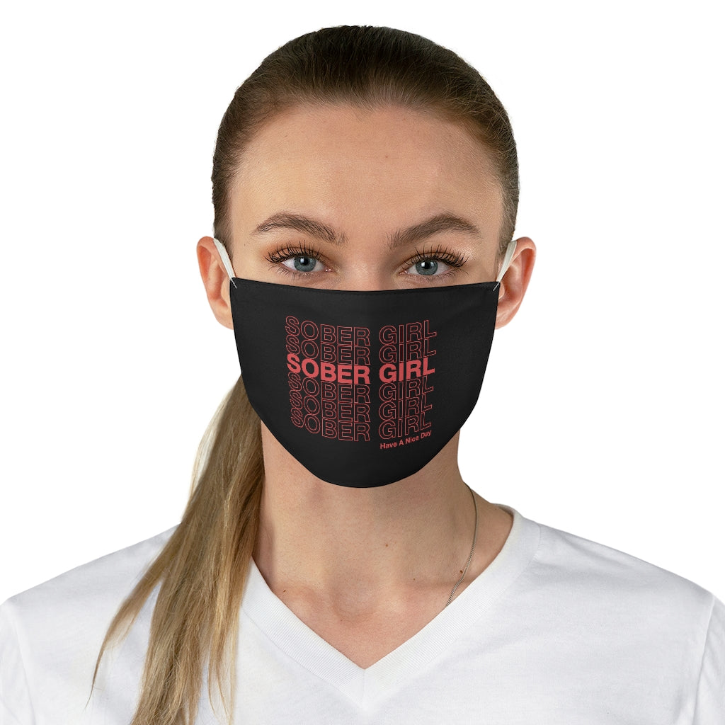 Classic Sober Girl Face Mask