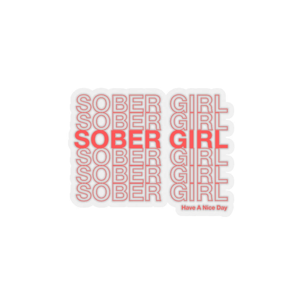 Classic A Sober Girls Guide Stickers